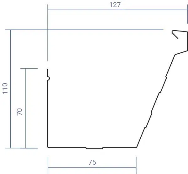 steeline gutter layout for access gutters